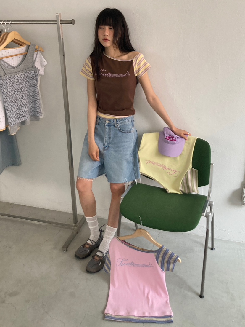 MORE THAN-P韓國直郵女士新款人氣職業休閑26春夏推薦T恤MORE THANT恤