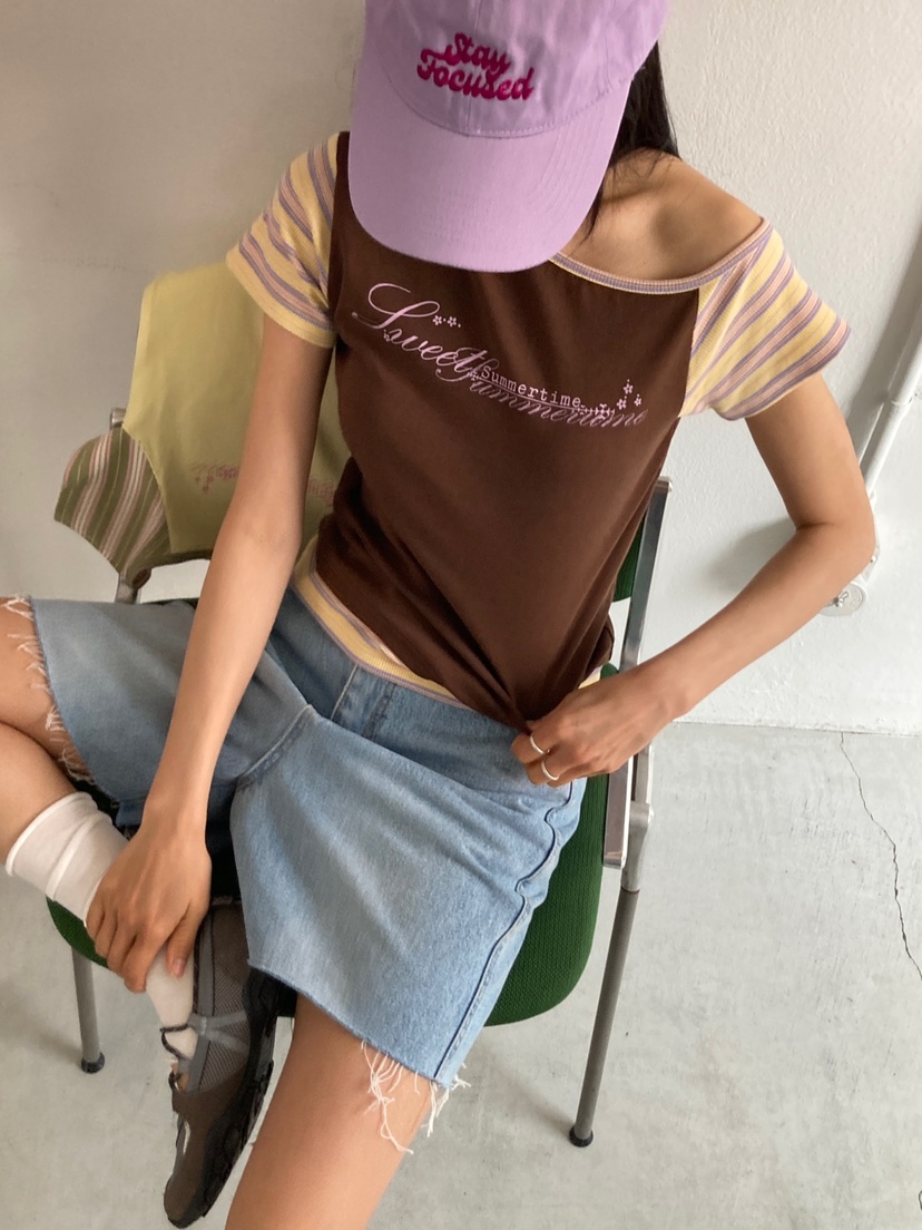 MORE THAN-P韓國直郵女士新款人氣職業休閑26春夏推薦T恤MORE THANT恤