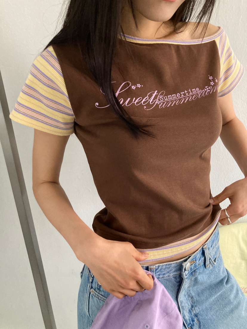 MORE THAN-P韓國直郵女士新款人氣職業休閑26春夏推薦T恤MORE THANT恤