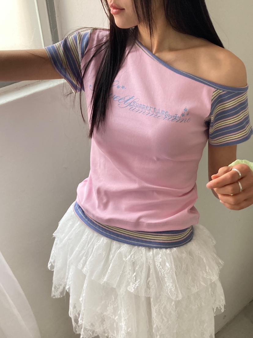 MORE THAN-P韓國直郵女士新款人氣職業休閑26春夏推薦T恤MORE THANT恤