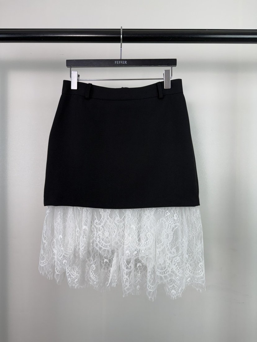 FEFFER韓國東大門直郵女士新款26春夏職業熱賣半身裙中短裙FEFFER半身裙/中短裙圖色2黑色
