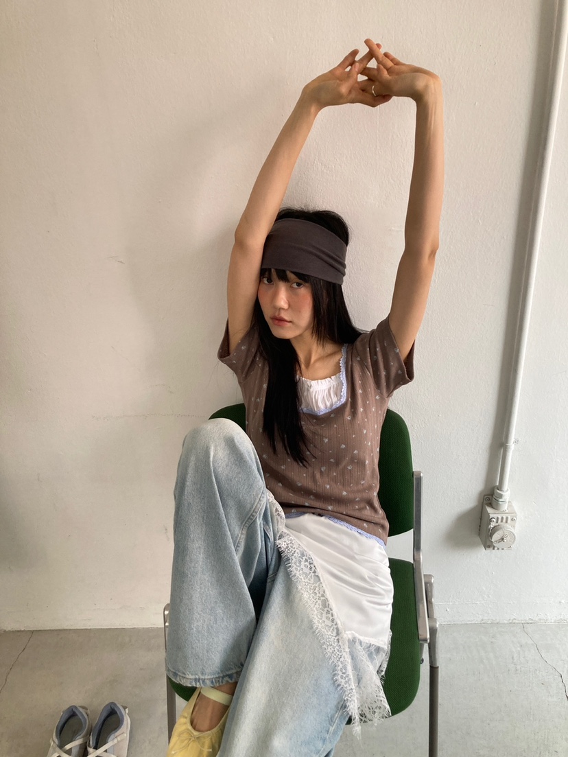 MORE THAN-P韓國東大門直郵女士新品職業休閑26春夏T恤MORE THANT恤