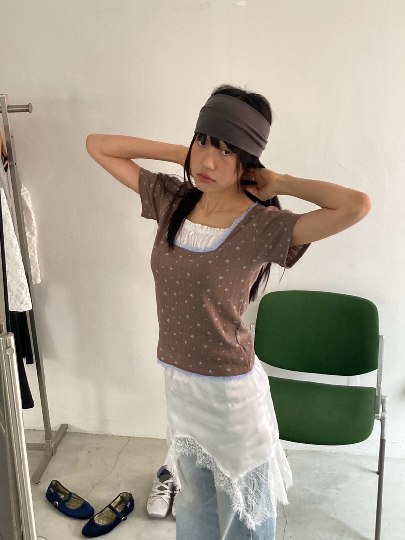 MORE THAN-P韓國東大門直郵女士新品職業休閑26春夏T恤MORE THANT恤