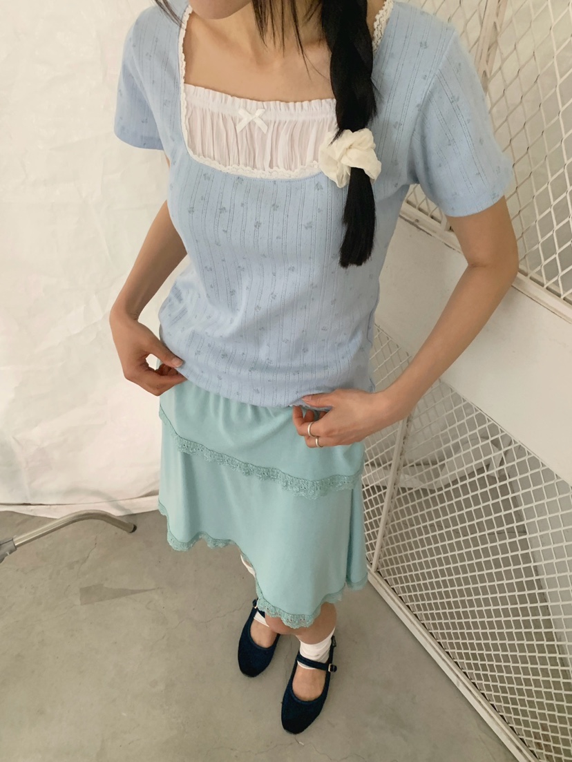 MORE THAN-P韓國東大門直郵女士新品職業休閑26春夏T恤MORE THANT恤