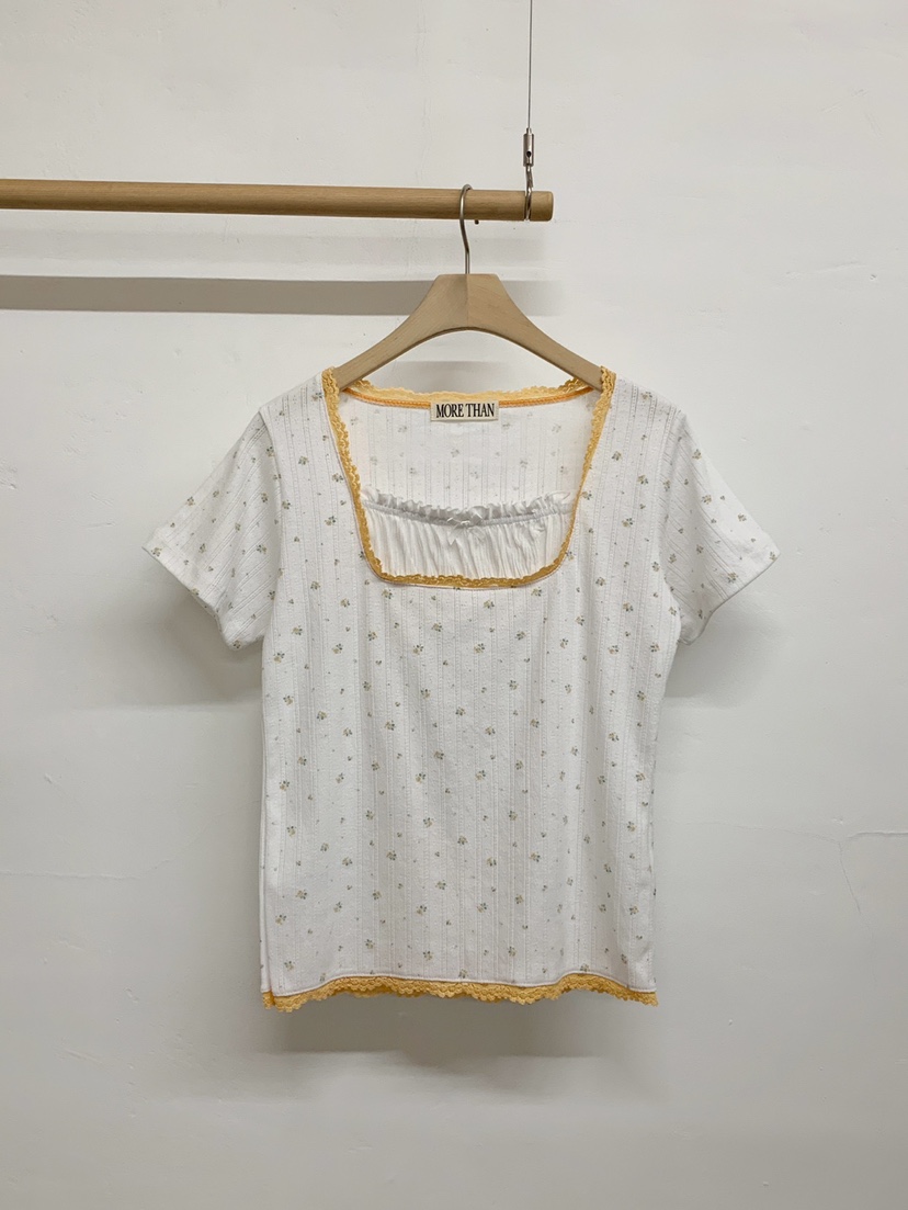 MORE THAN-P韓國東大門直郵女士新品職業休閑26春夏T恤MORE THANT恤圖色1