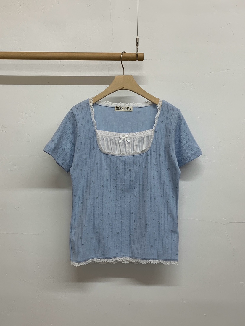 MORE THAN-P韓國東大門直郵女士新品職業休閑26春夏T恤MORE THANT恤圖色2