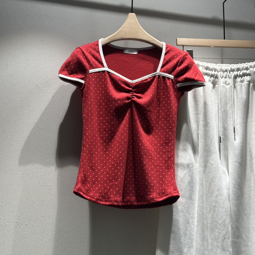 UNA/THE MAY韓國直郵實拍女裝新品推薦職業26春夏熱賣T恤THEMAY/UNAT恤圖色1