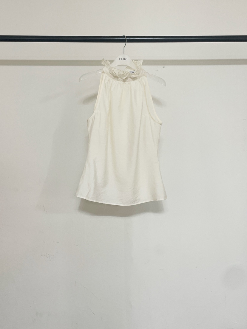 CLAFO韓國代購女士新款休閑推薦26春夏職業吊帶背心荷葉邊CLAFO吊帶/背心圖色1