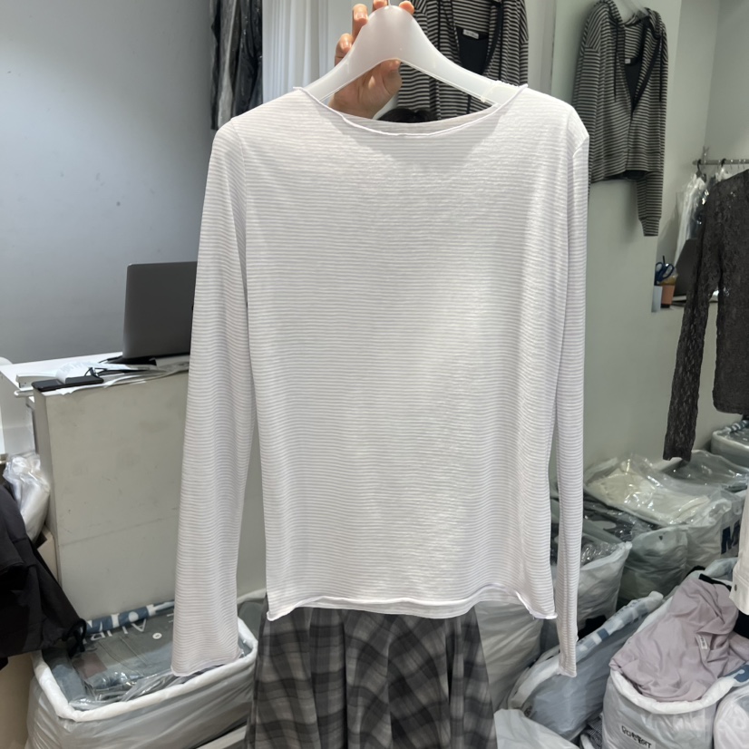 AUBE韓國東大門直郵女裝新款人氣熱賣推薦時尚長袖T恤兩面穿AUBE長袖T恤圖色1