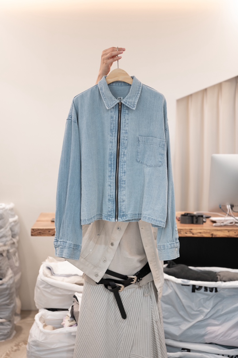 FRIC韓國直郵實拍女裝新款26春夏職業休閑熱賣時尚夾克拉鏈FRIC夾克圖色1