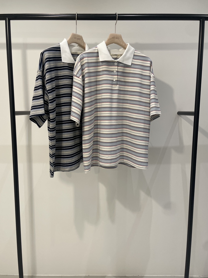 CLAFO韓國直郵女士新款熱賣時尚人氣休閑職業26春夏推薦T恤CLAFOT恤