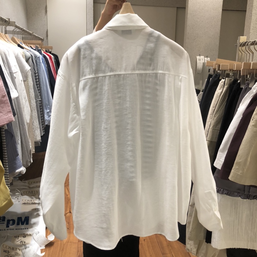 COMELY韓國東大門直郵女裝新品推薦襯衫蕾絲衫不含內搭莫代爾COMELY襯衫/蕾絲衫