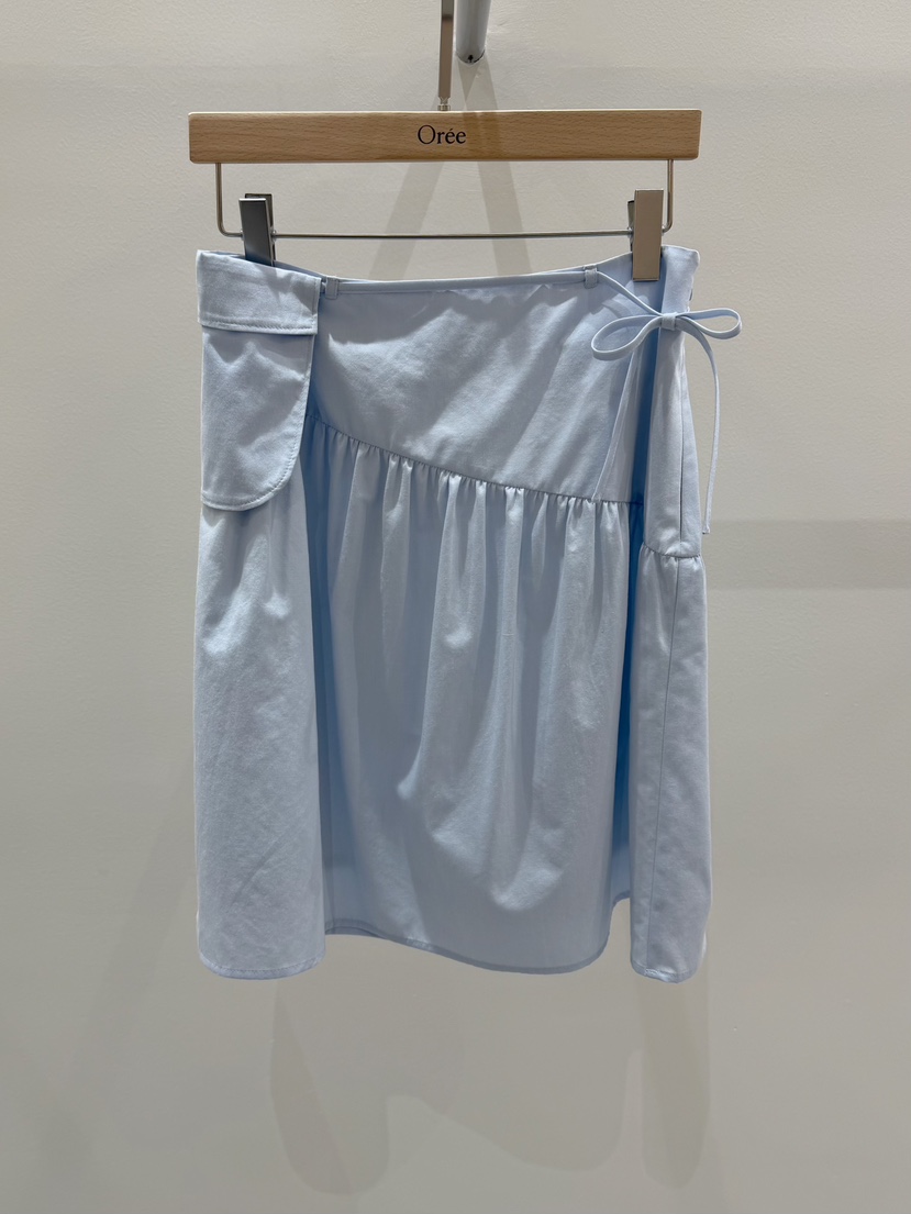 OREE韓國直郵女士新款人氣半身裙中短裙不對稱含腰包口袋OREE半身裙/中短裙圖色3