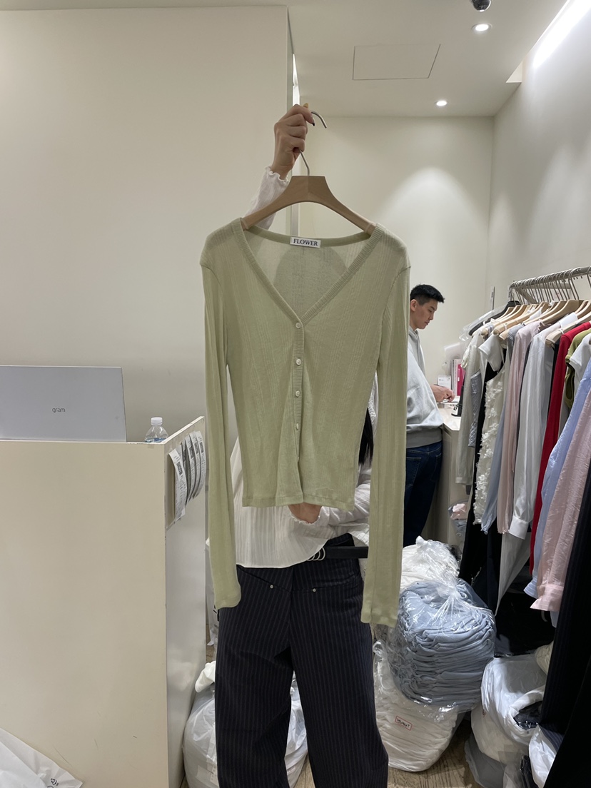 FLOWER-L韓國東大門直郵女士新品人氣推薦職業針織衫開衫FLOWER-L針織衫圖色3