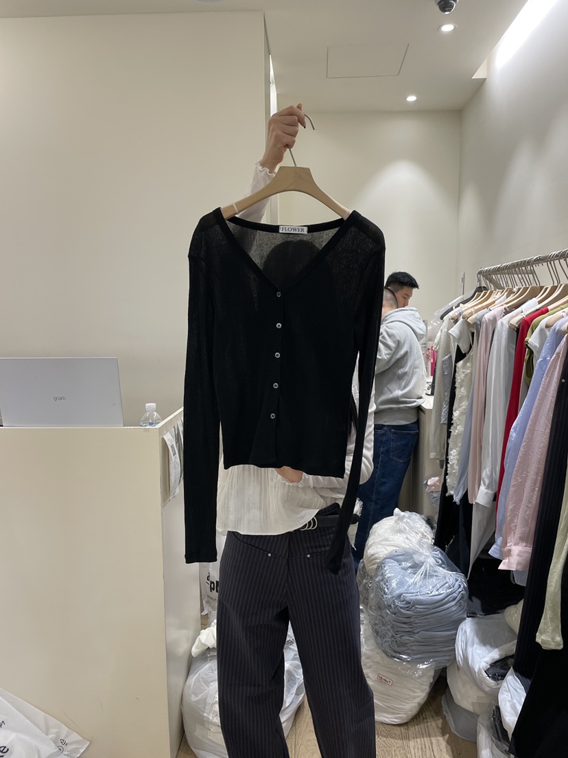 FLOWER-L韓國東大門直郵女士新品人氣推薦職業針織衫開衫FLOWER-L針織衫圖色4