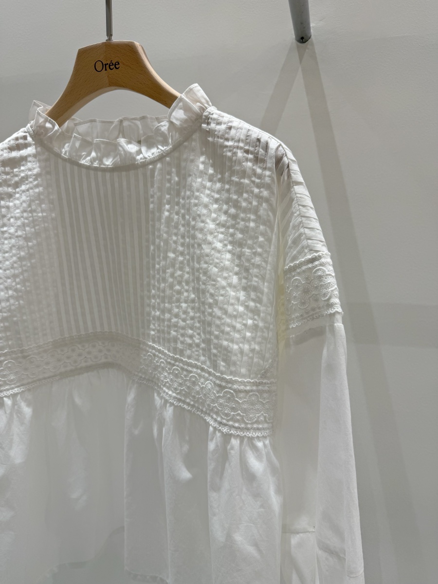OREE韓國東大門代購女裝新款熱賣26春夏推薦職業襯衫蕾絲衫OREE襯衫/蕾絲衫