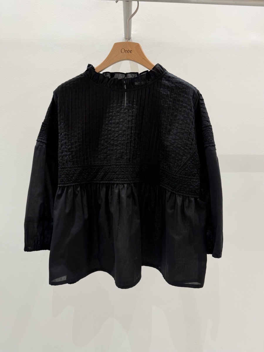 OREE韓國東大門代購女裝新款熱賣26春夏推薦職業襯衫蕾絲衫OREE襯衫/蕾絲衫圖色2