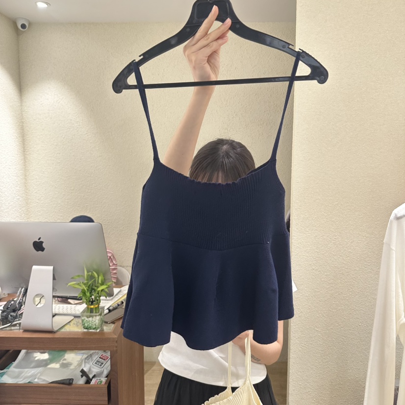 EMPTY韓國代購女士新品休閑職業人氣時尚吊帶背心不含內搭EMPTY吊帶/背心