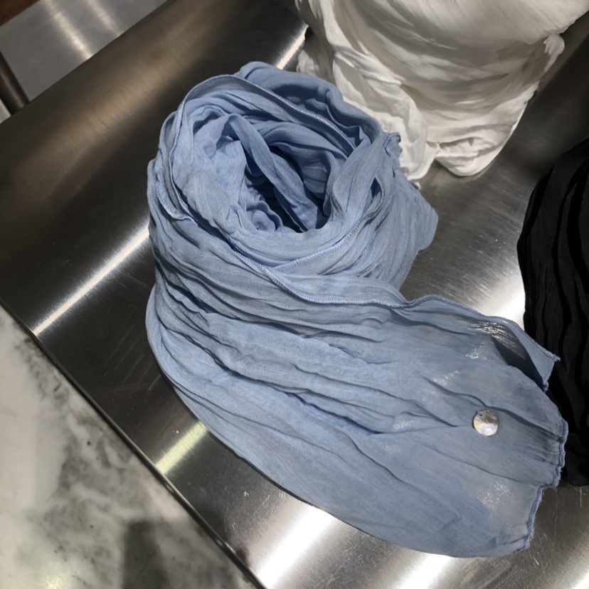 COMELY韓國東大門代購女士新款職業推薦圍巾披肩褶皺圍巾COMELY圍巾/披肩圖色1