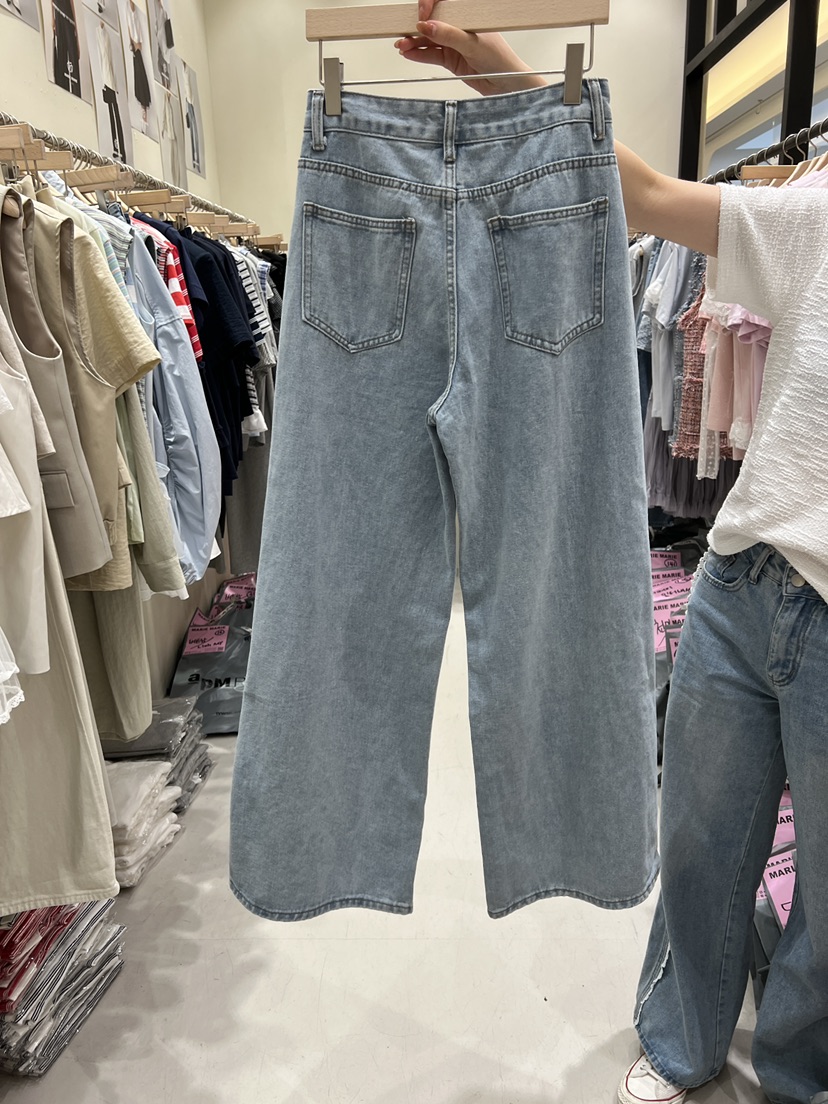 MARIE MARIE韓國直郵實拍女士新品休閑26春夏牛仔褲不含配飾MARIE MARIE牛仔褲