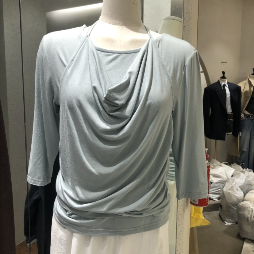 COMELY韓國代購女裝新款休閑職業推薦人氣時尚熱賣T恤假兩件COMELYT恤圖色3