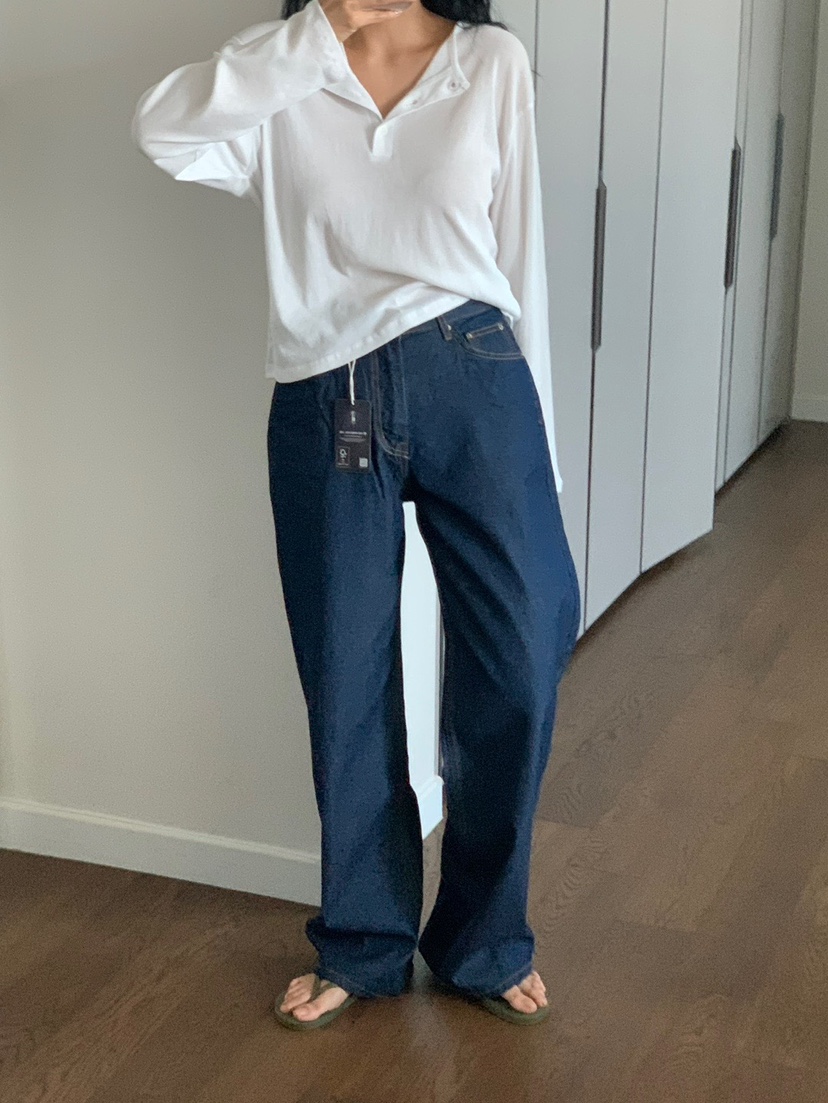 MILUI韓國直郵實拍女裝新品26春夏職業熱賣人氣休閑牛仔褲MILUI牛仔褲