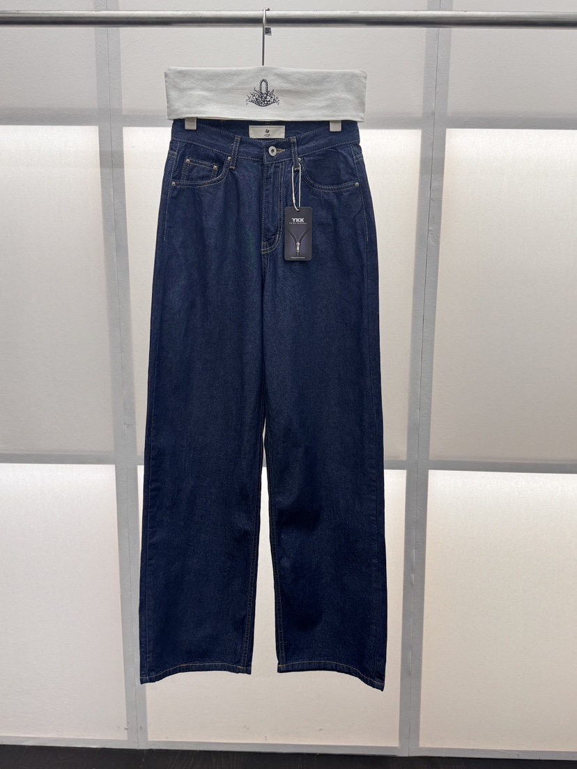 MILUI韓國直郵實拍女裝新品26春夏職業熱賣人氣休閑牛仔褲MILUI牛仔褲圖色1