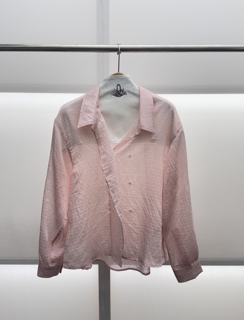 MILUI韓國東大門直郵女士新款職業人氣26春夏時尚襯衫蕾絲衫MILUI襯衫/蕾絲衫圖色2