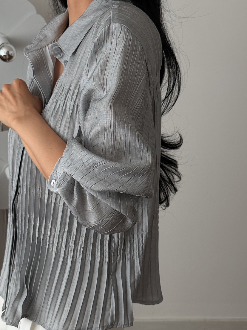 MILUI韓國東大門代購女裝新款人氣時尚職業26春夏襯衫蕾絲衫MILUI襯衫/蕾絲衫