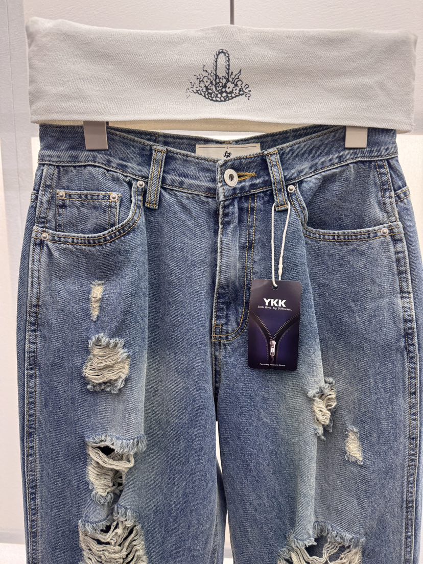 MILUI韓國東大門代購女裝新款職業休閑熱賣人氣26春夏牛仔褲MILUI牛仔褲