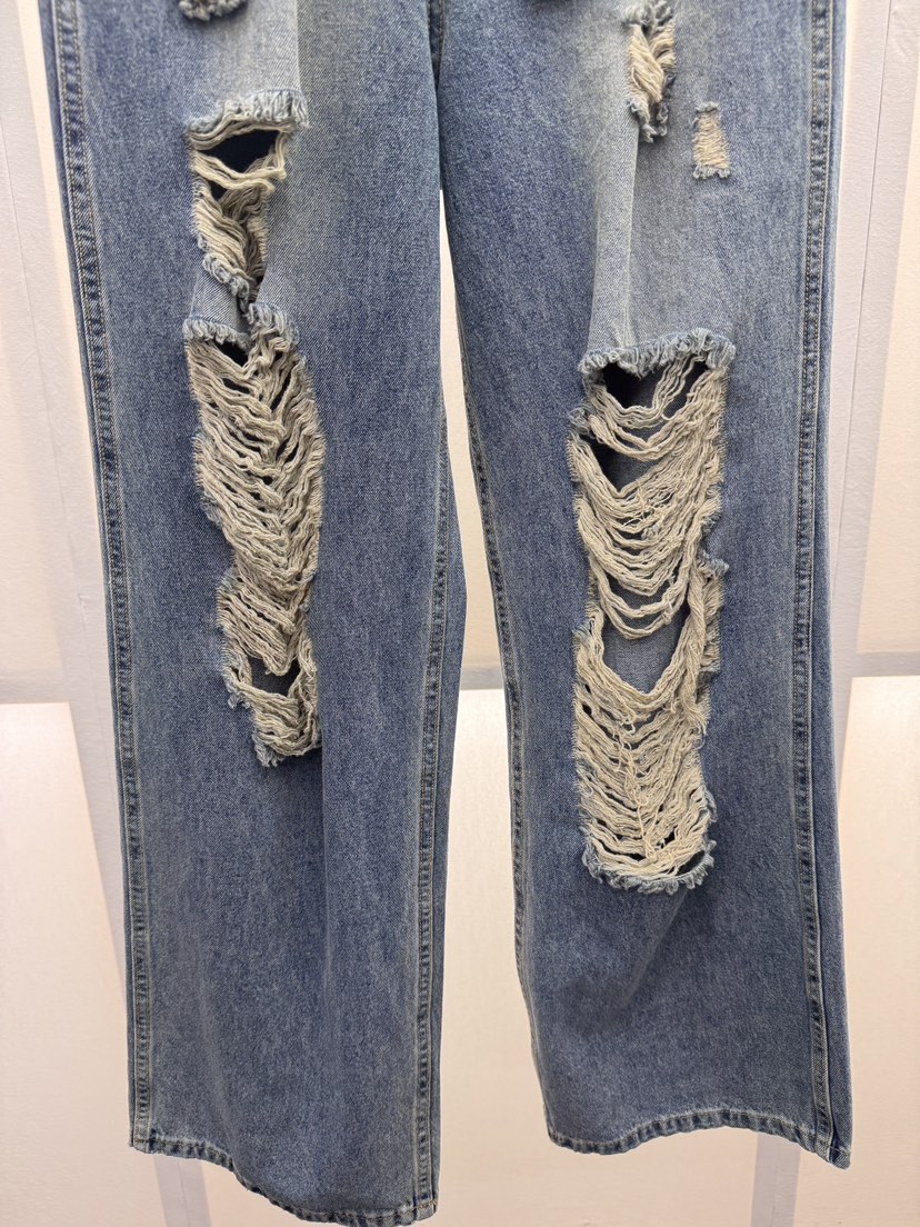 MILUI韓國東大門代購女裝新款職業休閑熱賣人氣26春夏牛仔褲MILUI牛仔褲