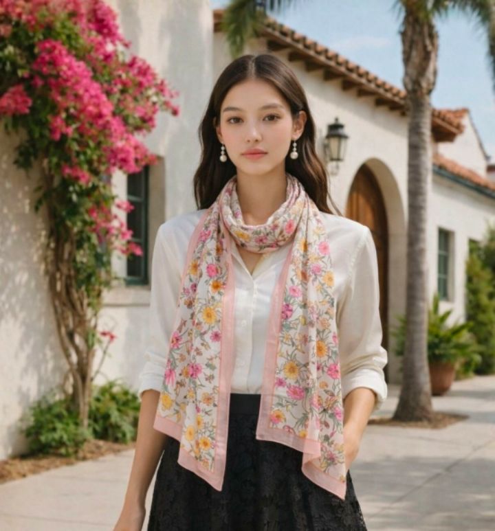 EBADA韓國直郵女士新款人氣時尚熱賣26春夏推薦圍巾披肩亞麻EBADA圍巾/披肩