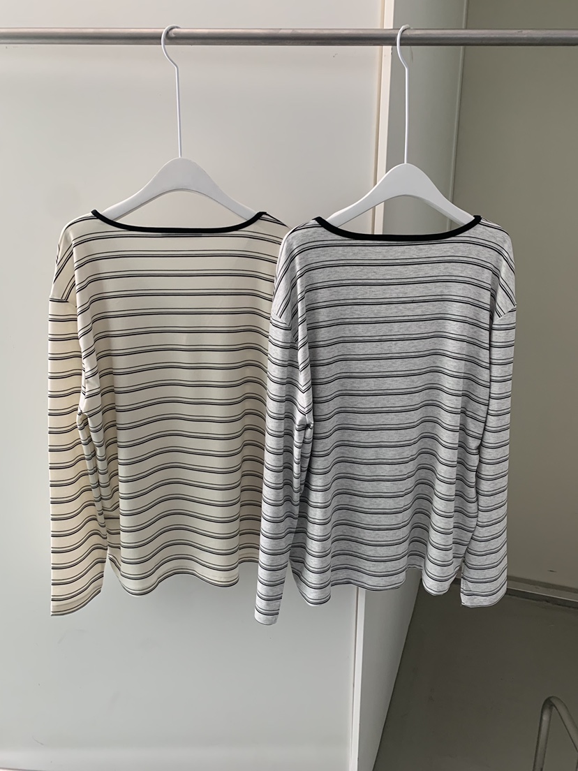 SHOP POSTER韓國直郵女裝新款時尚職業人氣休閑針織衫條紋SHOP_POSTER針織衫