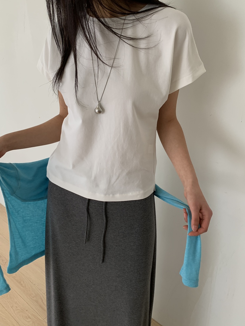 B_GARDER韓國代購女裝新品時尚休閑熱賣推薦職業T恤不含項鏈B.GARDERT恤圖色3