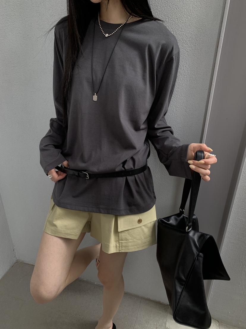 B_GARDER韓國東大門直郵女裝新品推薦時尚長袖T恤不含配飾B.GARDER長袖T恤