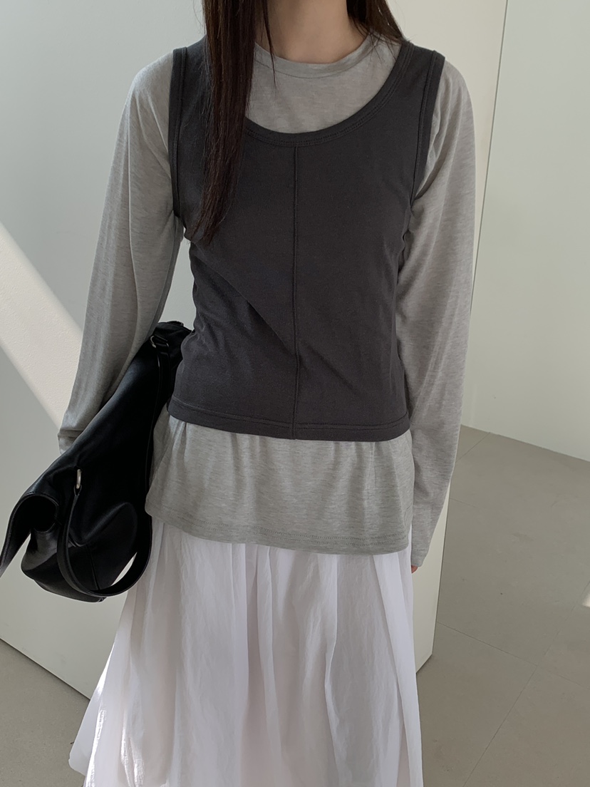 B_GARDER韓國東大門直郵女裝新品推薦時尚長袖T恤不含配飾B.GARDER長袖T恤