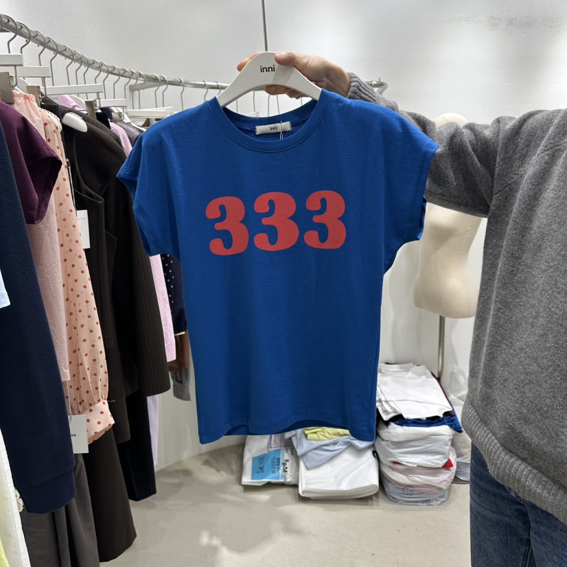 INNI韓國直郵女裝新款人氣休閑職業26春夏熱賣推薦時尚T恤inniT恤圖色1