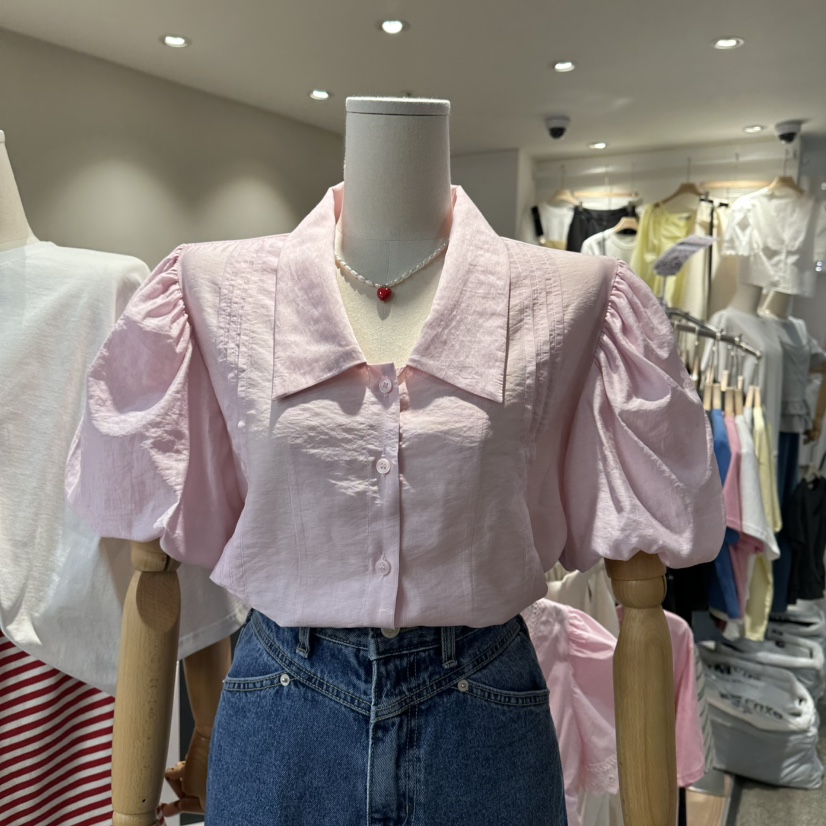 DELLING韓國代購女士新品推薦時尚職業26春夏熱賣襯衫蕾絲衫DELLING襯衫/蕾絲衫圖色2