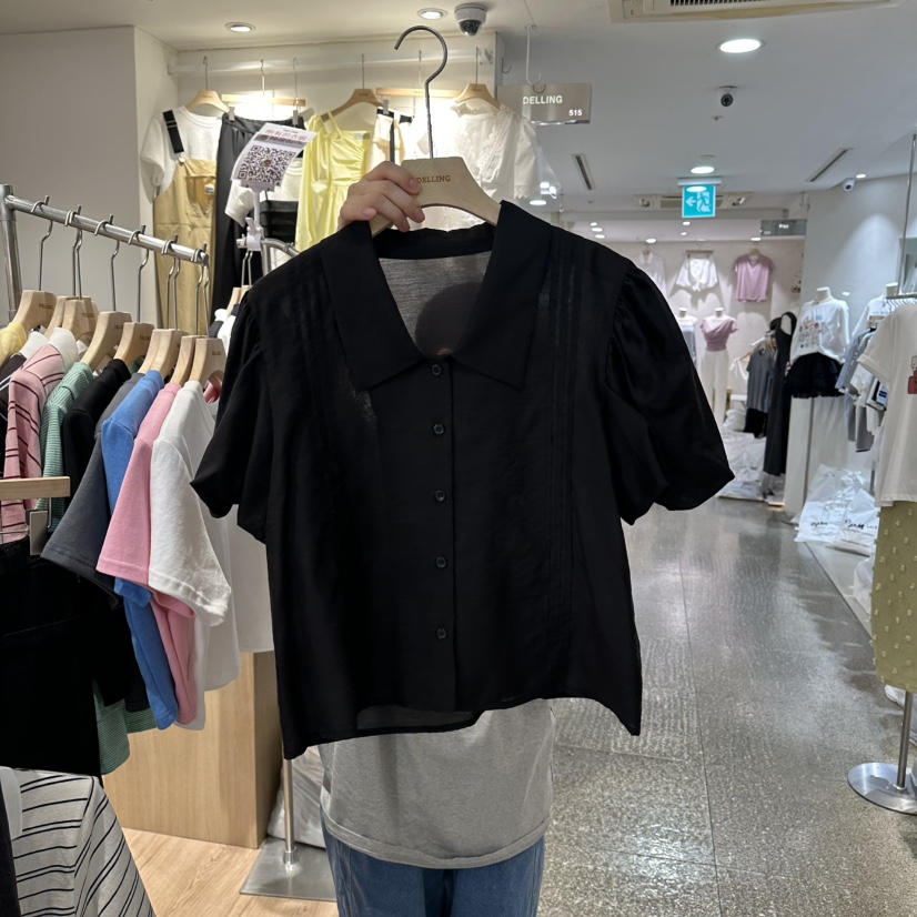 DELLING韓國代購女士新品推薦時尚職業26春夏熱賣襯衫蕾絲衫DELLING襯衫/蕾絲衫圖色3