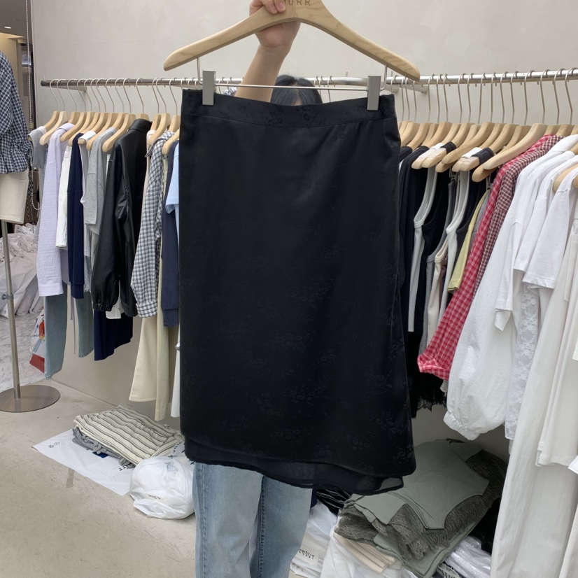 MURR韓國直郵實拍女裝新款職業休閑26春夏半身裙中短裙提花MURR半身裙/中短裙圖色3