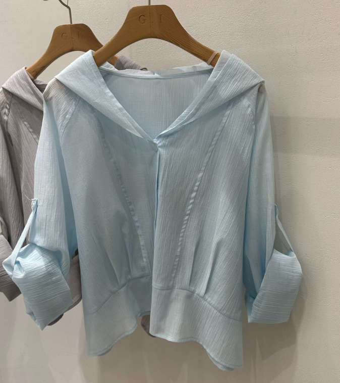 G.I-L韓國代購女裝新款推薦人氣休閑襯衫蕾絲衫不含內搭G.I-L襯衫/蕾絲衫圖色3