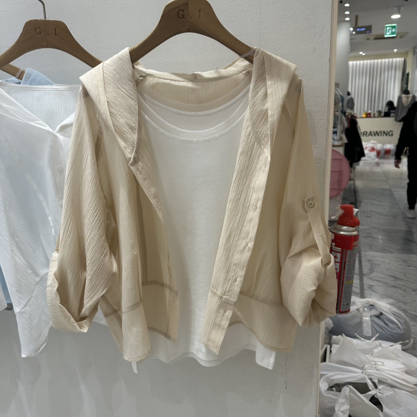 G.I-L韓國代購女裝新款推薦人氣休閑襯衫蕾絲衫不含內搭G.I-L襯衫/蕾絲衫圖色4