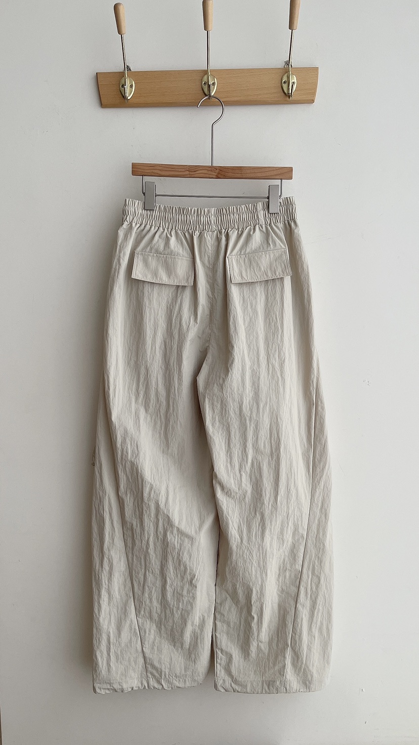 MINIQUEENS韓國直郵實拍女士新款26春夏休閑褲防風衣口袋MINIQUEENS休閑褲