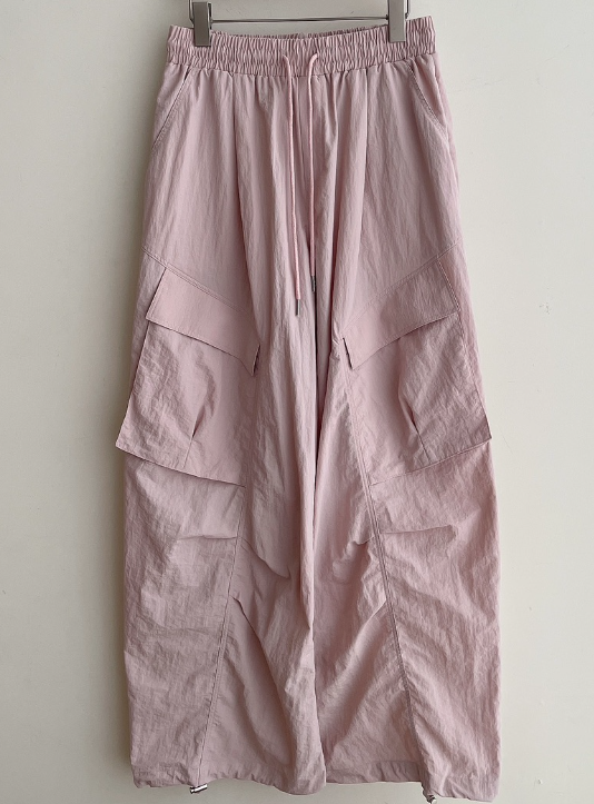 MINIQUEENS韓國直郵實拍女士新款26春夏休閑褲防風衣口袋MINIQUEENS休閑褲圖色1