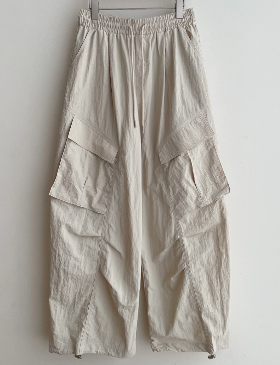 MINIQUEENS韓國直郵實拍女士新款26春夏休閑褲防風衣口袋MINIQUEENS休閑褲圖色3