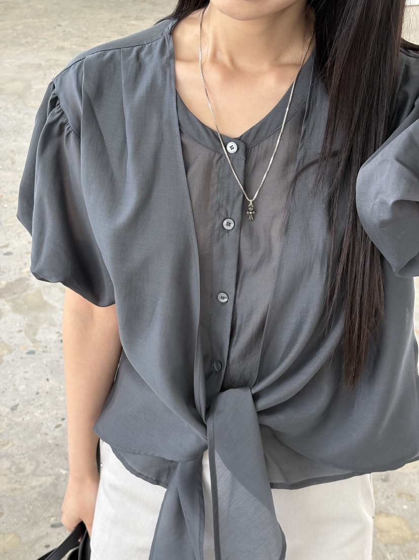 Verbena韓國直郵實拍女士新款職業時尚熱賣推薦襯衫蕾絲衫Verbena襯衫/蕾絲衫