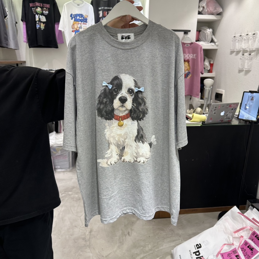 EVE韓國代購女裝新品26春夏熱賣休閑推薦時尚人氣職業T恤EVET恤圖色2