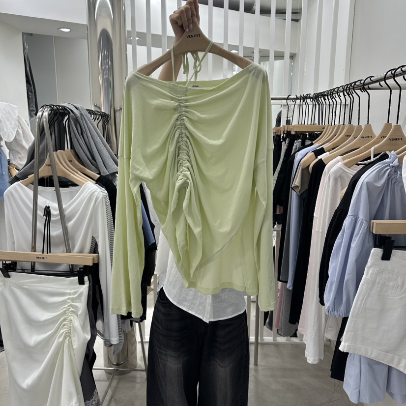 VENEFIT韓國直郵女裝新品推薦26春夏時尚熱賣職業長袖T恤VENEFIT/JENNIE長袖T恤圖色3