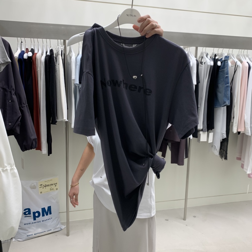 NUTPLAN韓國東大門代購女士新款職業26春夏熱賣推薦人氣T恤NUTPLANT恤圖色2