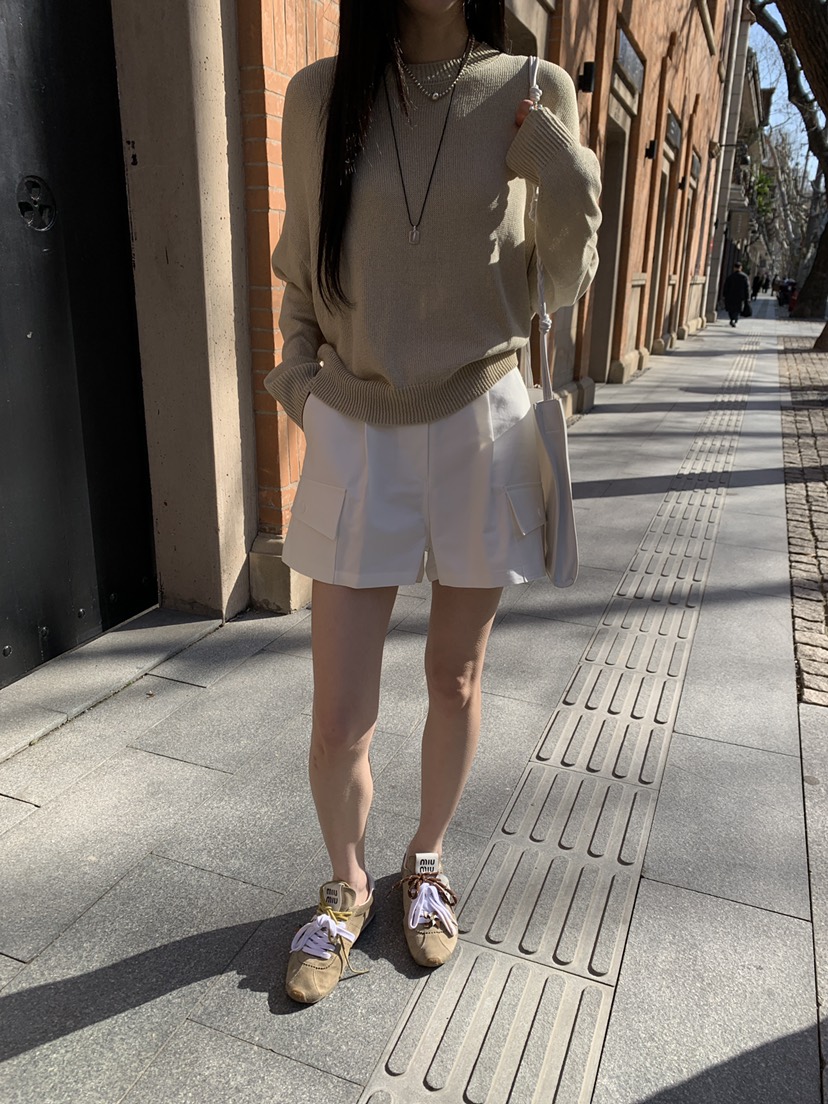 B_GARDER韓國直郵女裝新品26春夏熱賣休閑時尚人氣短褲棉質B.GARDER短褲